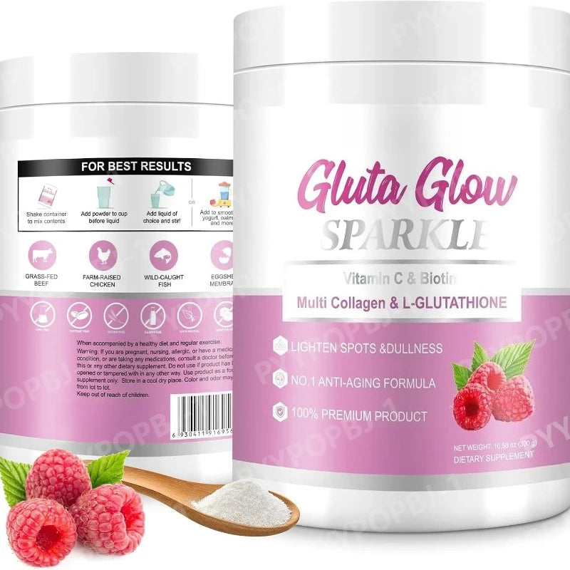 Glutathione Powder Collagen Peptides with Vitamin C & Biotin