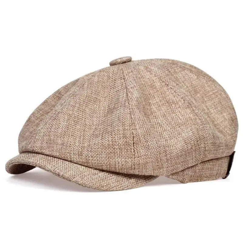 ★▲Mens Beret Casual Newsboy Hat Spring Autumn Lightweight Vintage Flat Cap Soft Cotton Outdoor Style Unisex