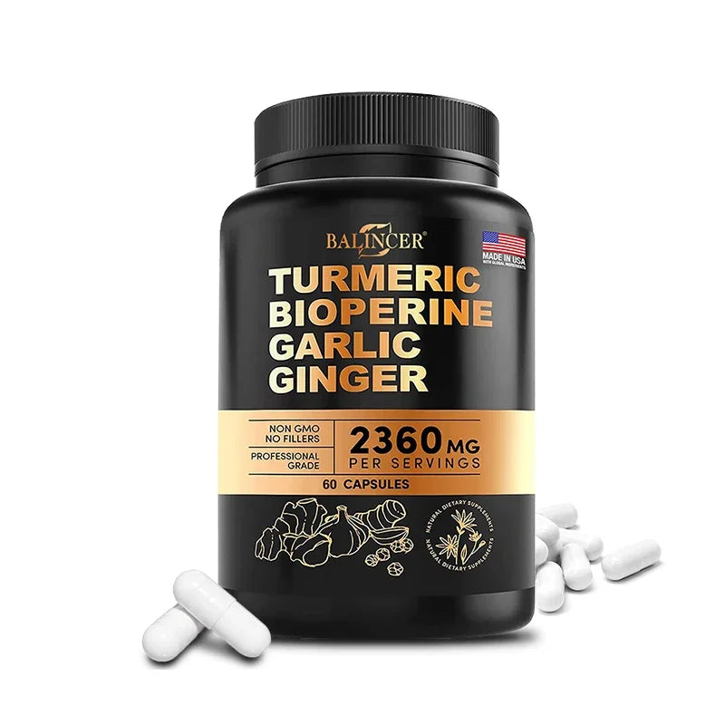 Turmeric Curcumin with Black Pepper | Vegan Joint Support Supplement