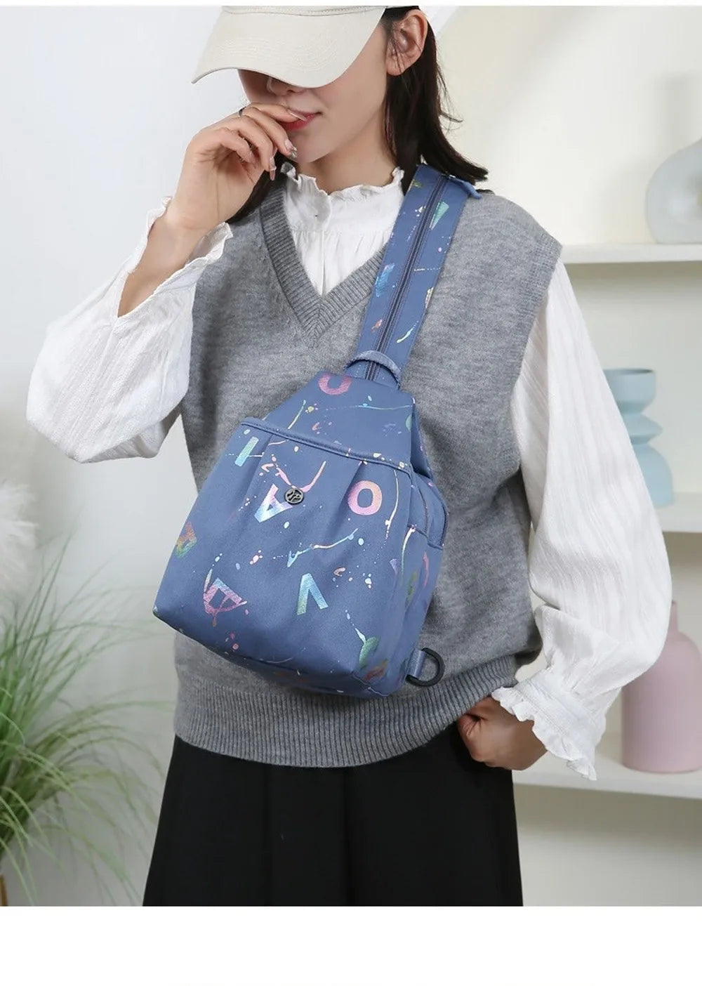 Large Capacity Waterproof Oxford Fabric Backpack for Travel & Hiking
