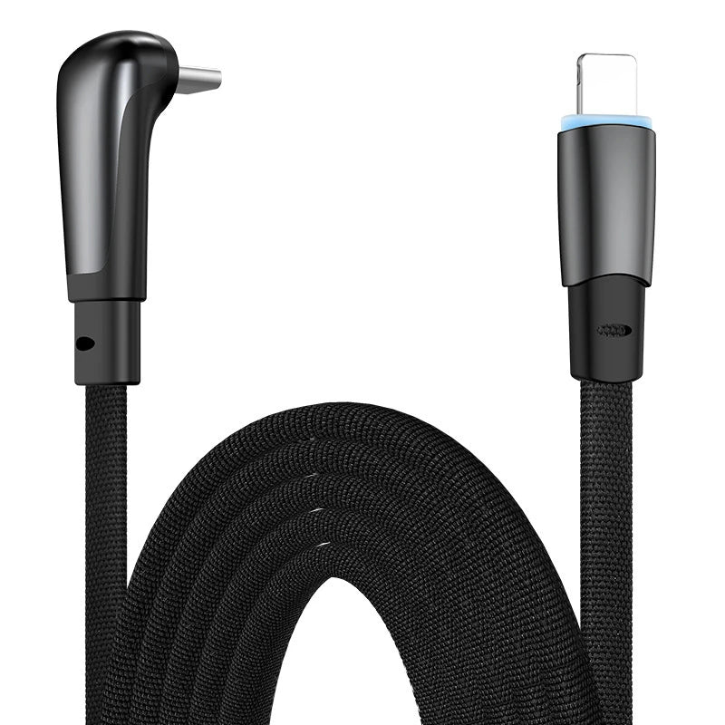 USB C Charger Cable | Flat 90 Degree Type C Charging Cable
