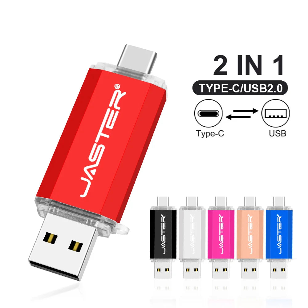 High-Speed OTG USB Flash Drive for Type-C Devices | 128GB to 4GB