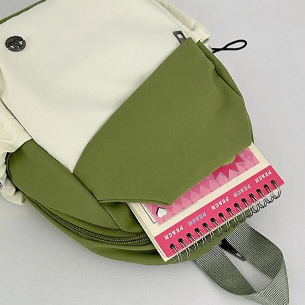 High-Capacity Women's Nylon Backpack | Lightweight Casual Schoolbag