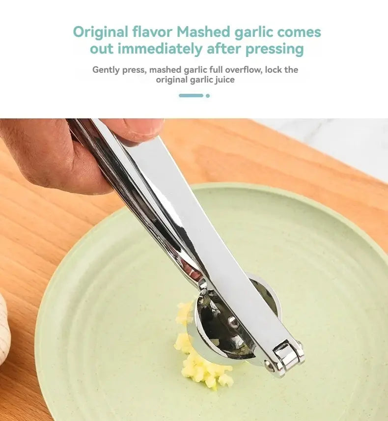 Multifunctional Garlic Press | Durable Stainless Steel Kitchen Tool