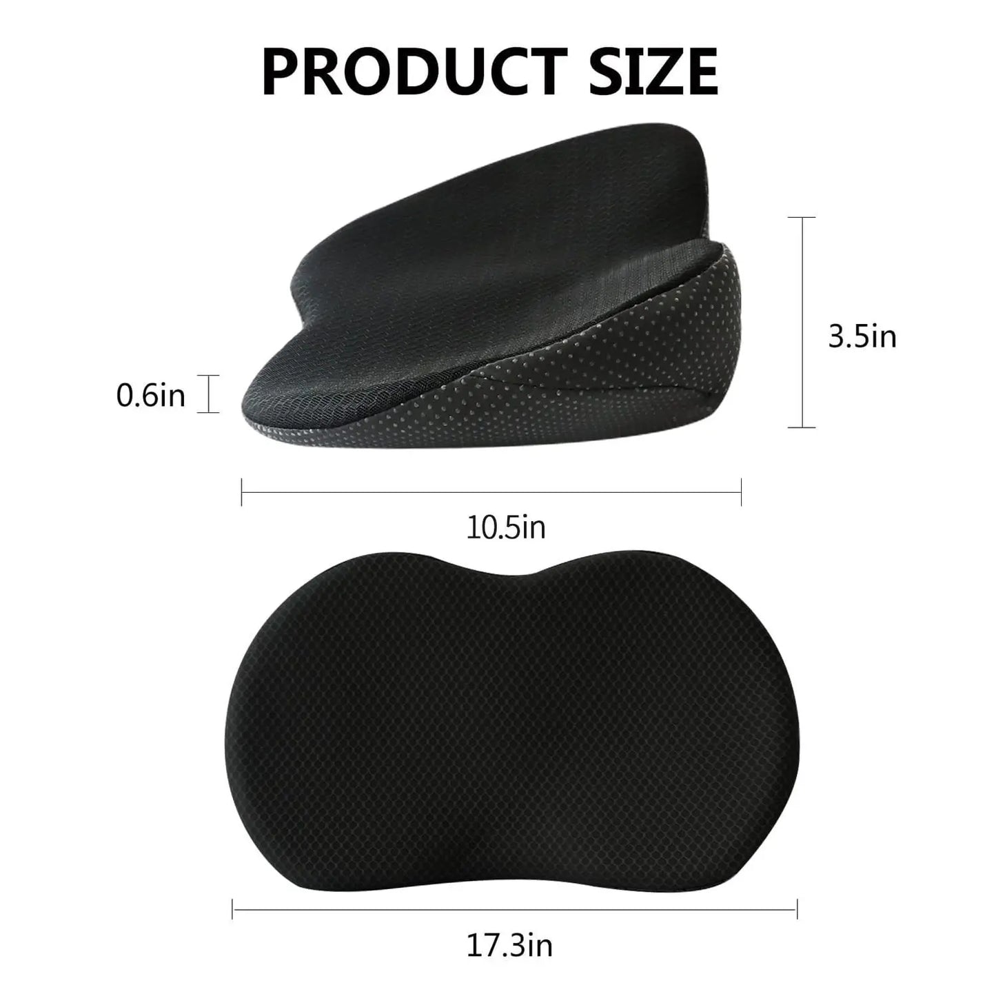 2 in 1 Memory Foam Car Seat Cushion & Lumbar Support Pillow