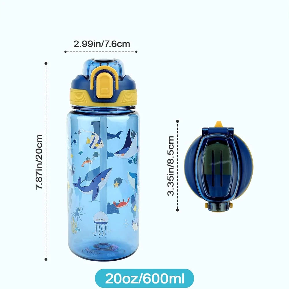 Children's Leak-Proof Water Bottle | 600ml Silicone Spout Summer Cup