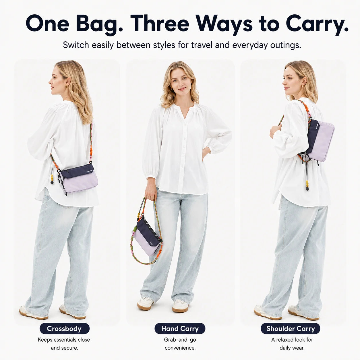 Waterproof RFID Blocking Crossbody Travel Bag for Men & Women