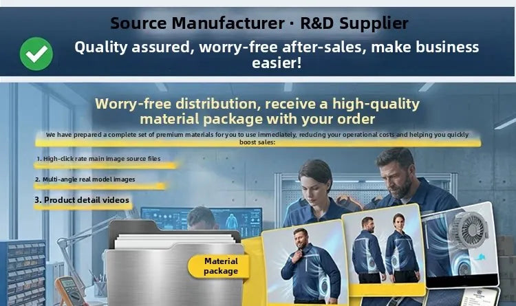 Smart Cooling Jacket for Men | Breathable Air Conditioning Apparel