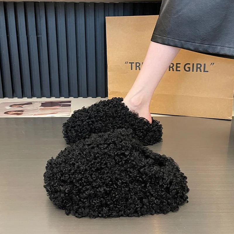 Warm Plush Velvet Slippers | Cozy Lightweight Home Footwear