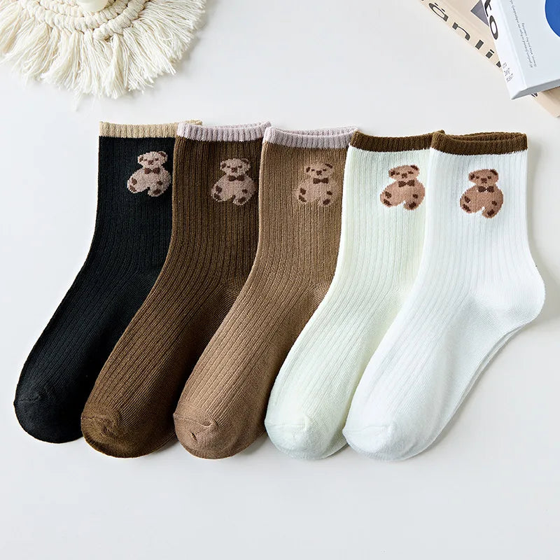 Cute Women Fruit Print Socks Set | Kawaii Casual Accessories