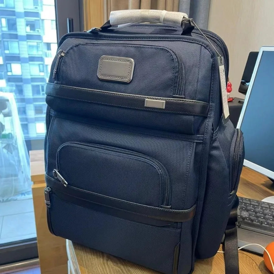 Durable Black Multi-Pocket Laptop Backpack | Water-Resistant Travel Bag