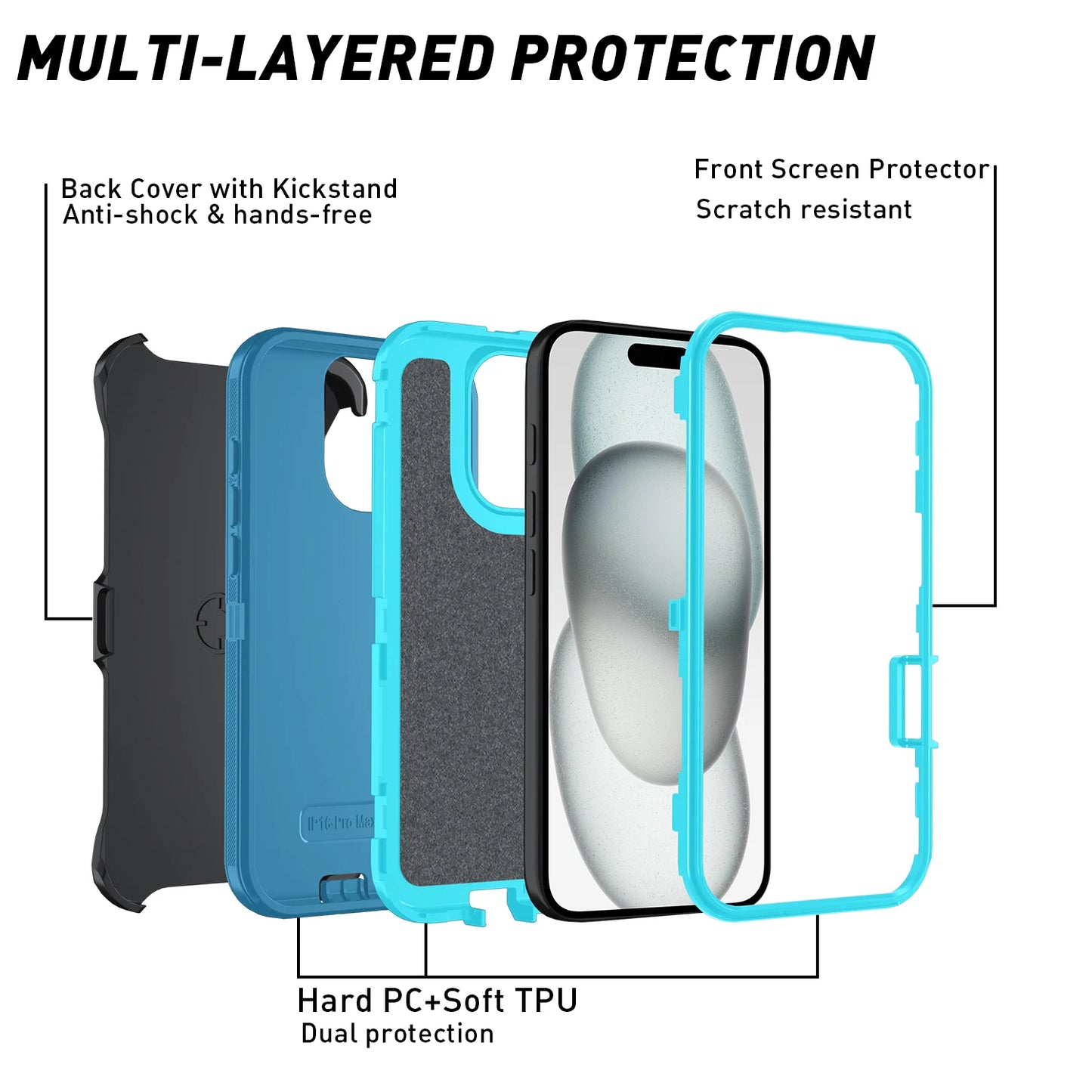 Shockproof Phone Case for Multiple iPhone Models | Tough and Durable