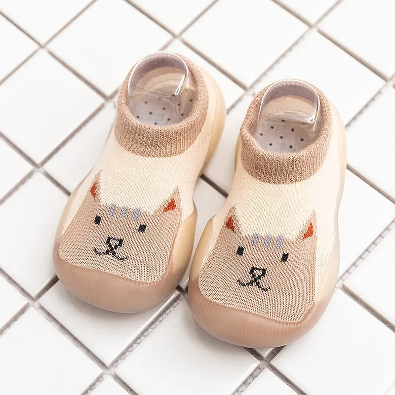 Kids Sock Shoes | Breathable Non-Slip Animal Print Toddler Shoes