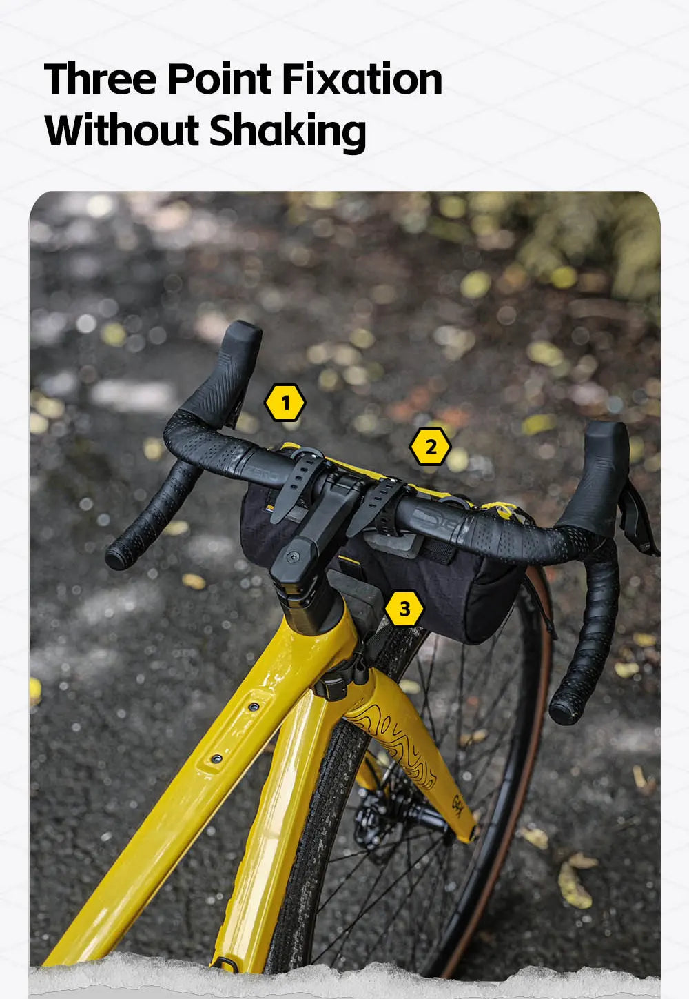 Durable Bike Handlebar Bag | 2.8L Wear-Resistant Bicycle Bag