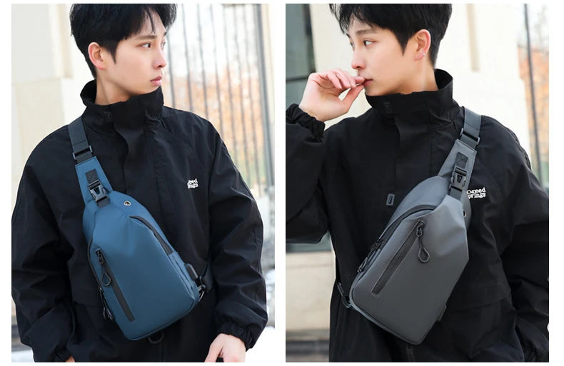 Stylish Men's Chest Bag | Casual One Shoulder Crossbody Design