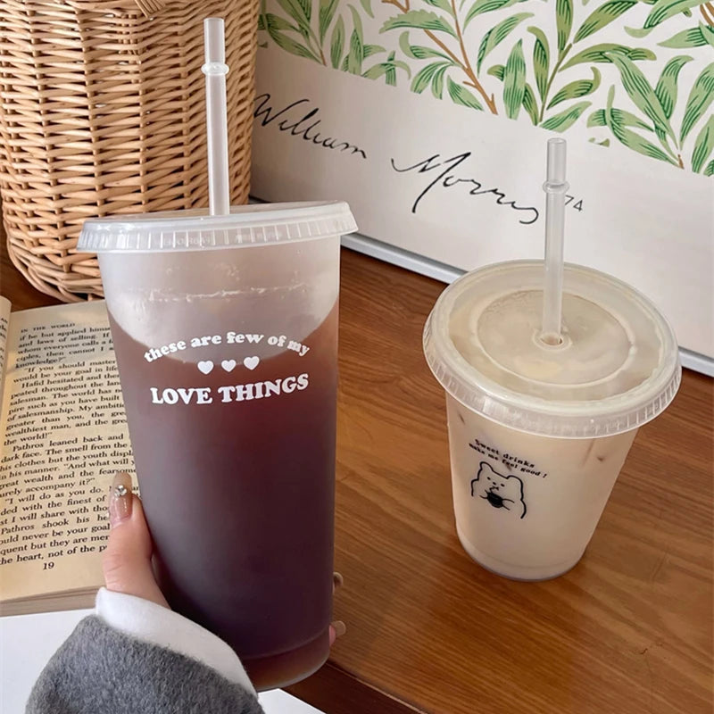 Kawaii Water Bottle | Cute BPA Free Tumbler with Straw