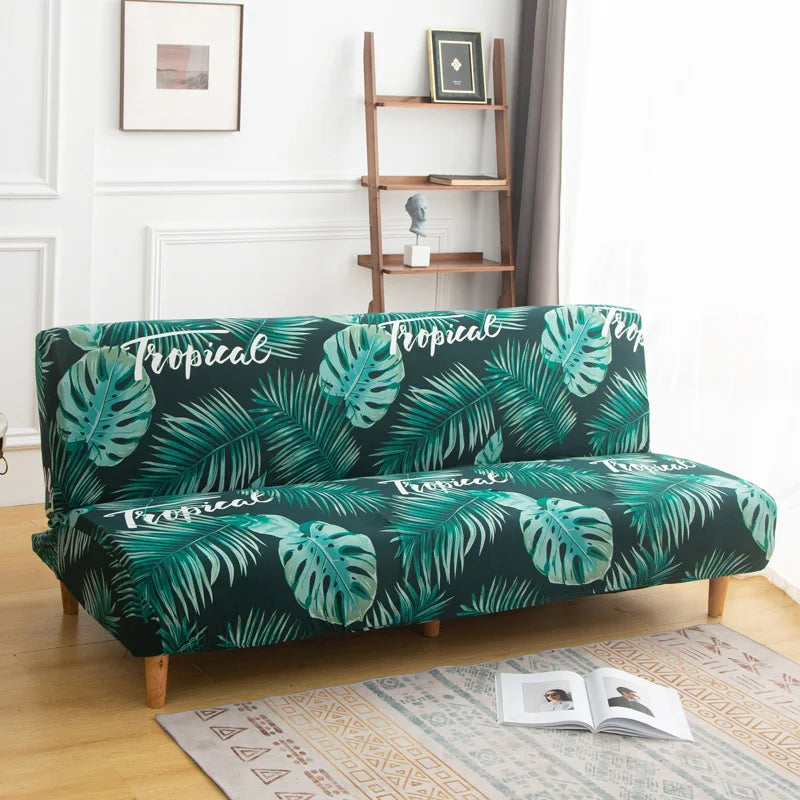 Stretch Printed Sofa Bed Cover | Dust-Proof Furniture Protector