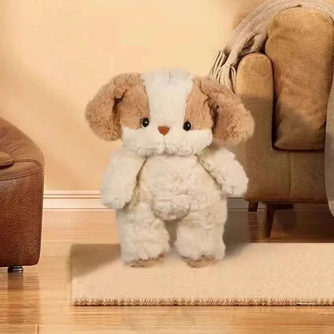 Kawaii Cute Fluffy Puppy Plush Pillow | Soft Stuffed Dog Companion