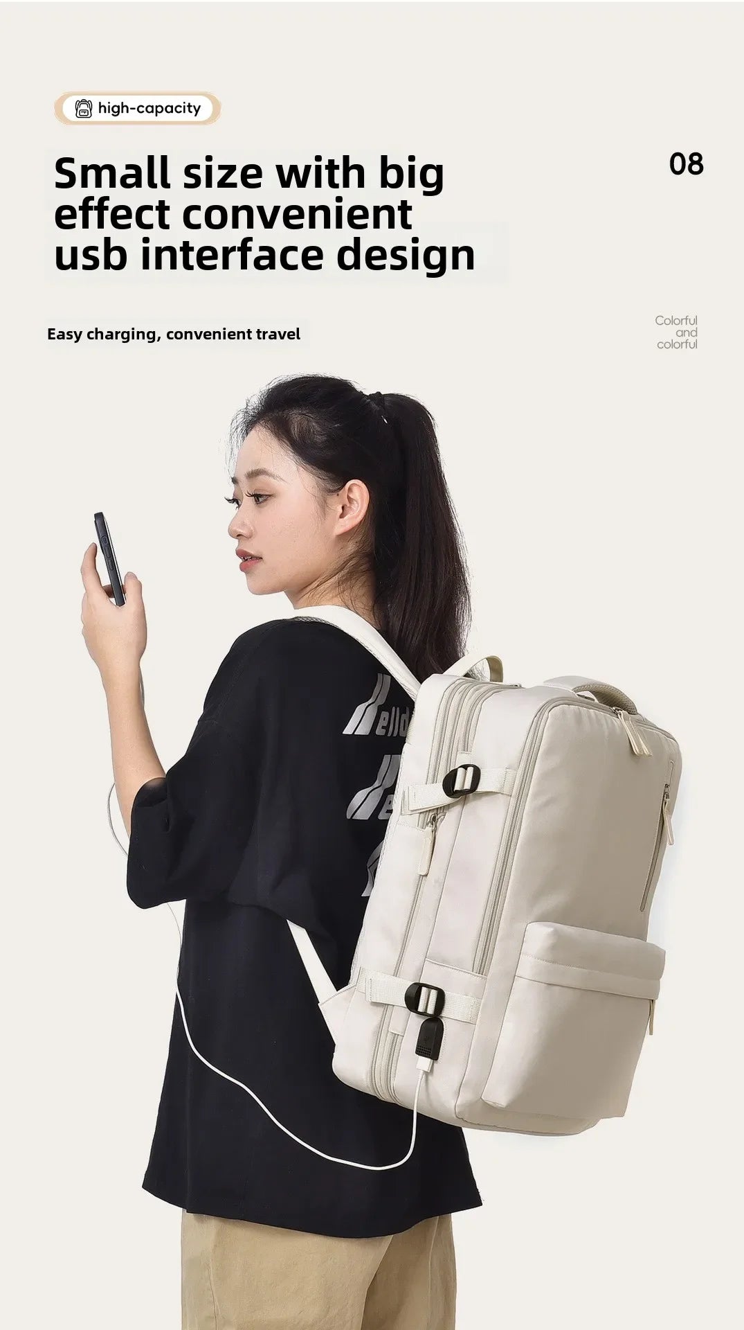 Versatile Cabin Backpack | Travel-Friendly Laptop & School Bag