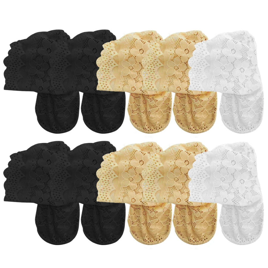 Women's Floral Lace Socks | Summer Thigh-High Sheer Comfort