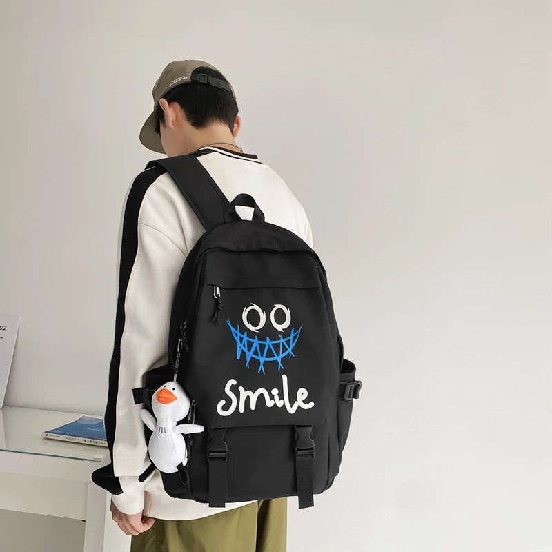 Kawaii Large Capacity Pocket Front Backpack | Stylish School Bag