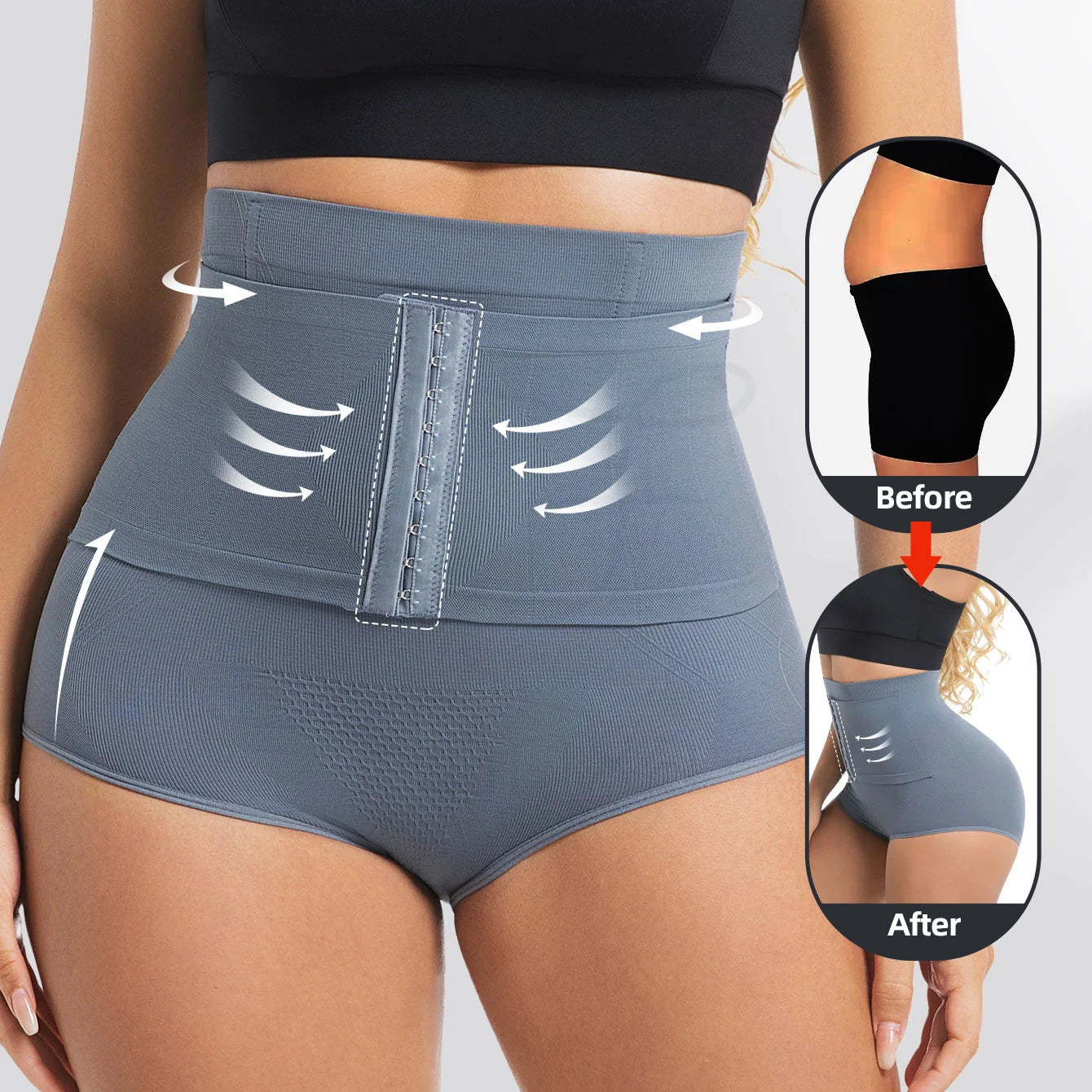 Women's Seamless High Waist Panty Briefs | Strong Compression Shaper