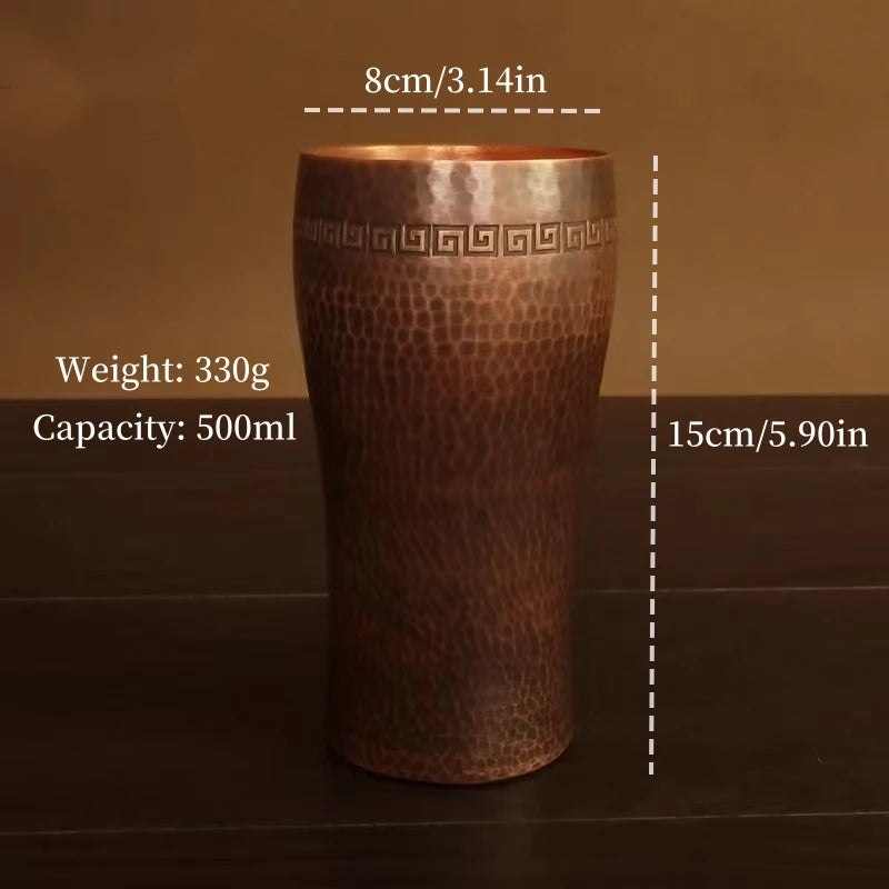 Handcrafted Pure Copper Coffee Cup | Vintage Moscow Mule Tumbler