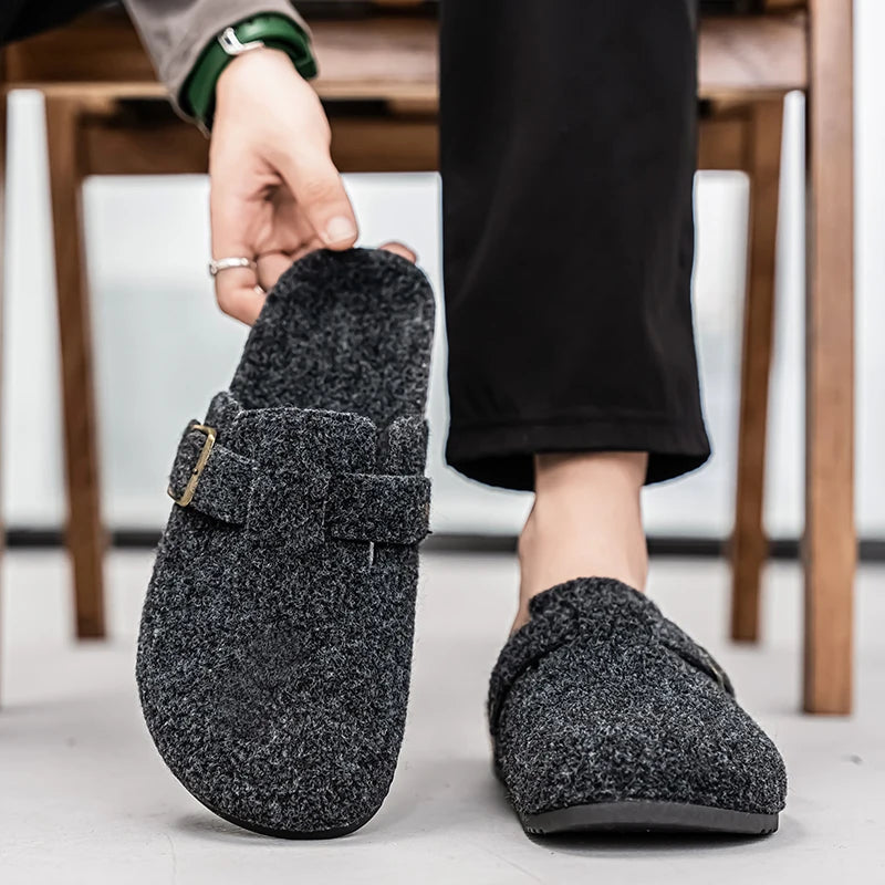 Plush Winter Clogs | Stylish Slip-On Cork Slippers for All