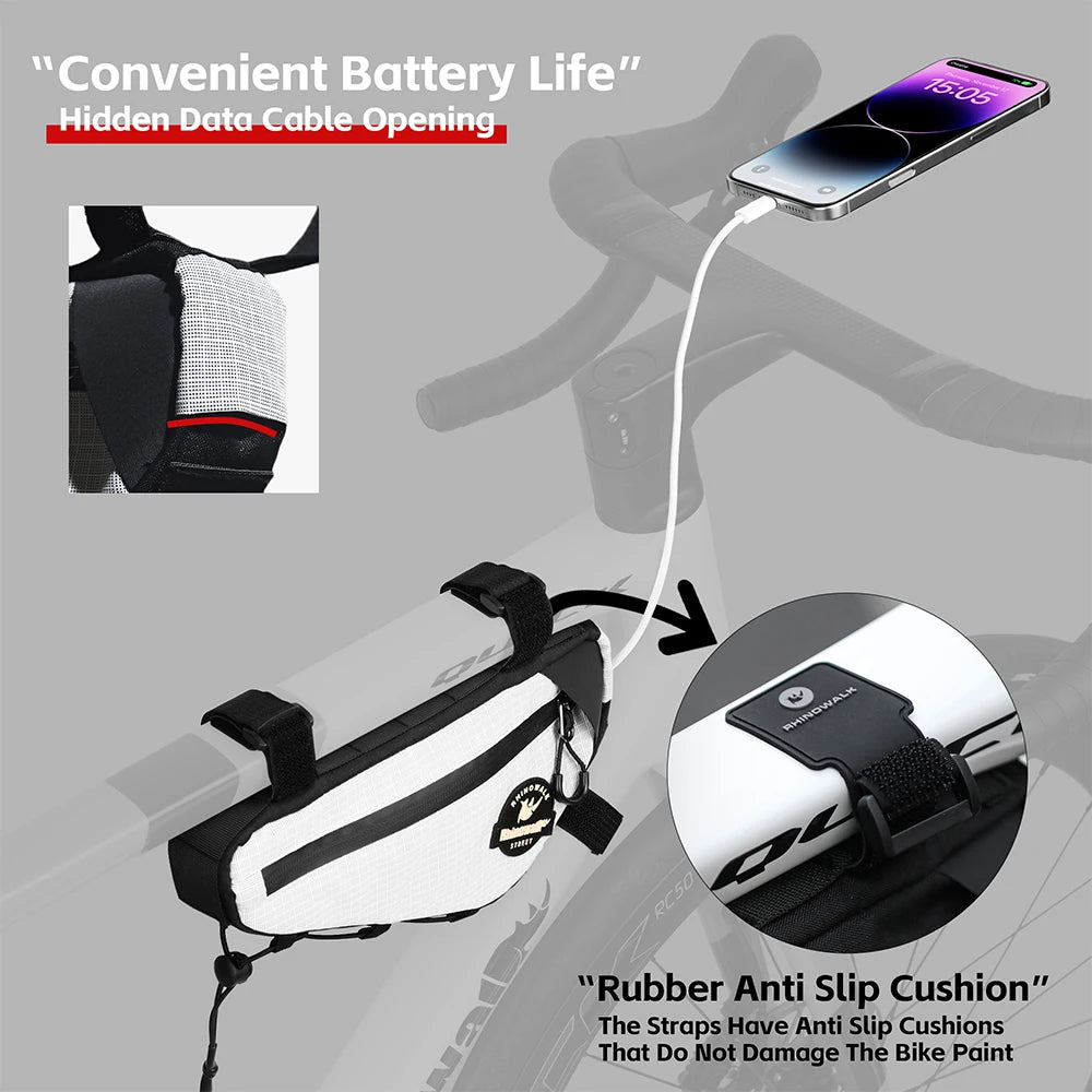 Large Capacity Bicycle Hanging Bags | Triangle Crossbody Cycling Bag