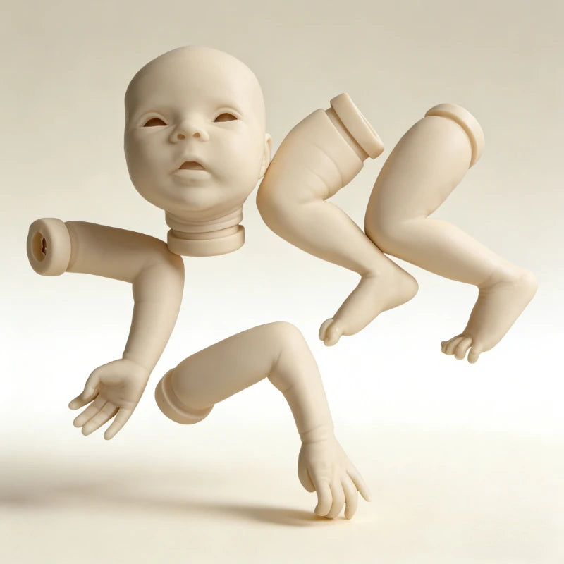 48cm Blank Reborn Doll DIY Kit | Unpainted Doll Parts for Crafting