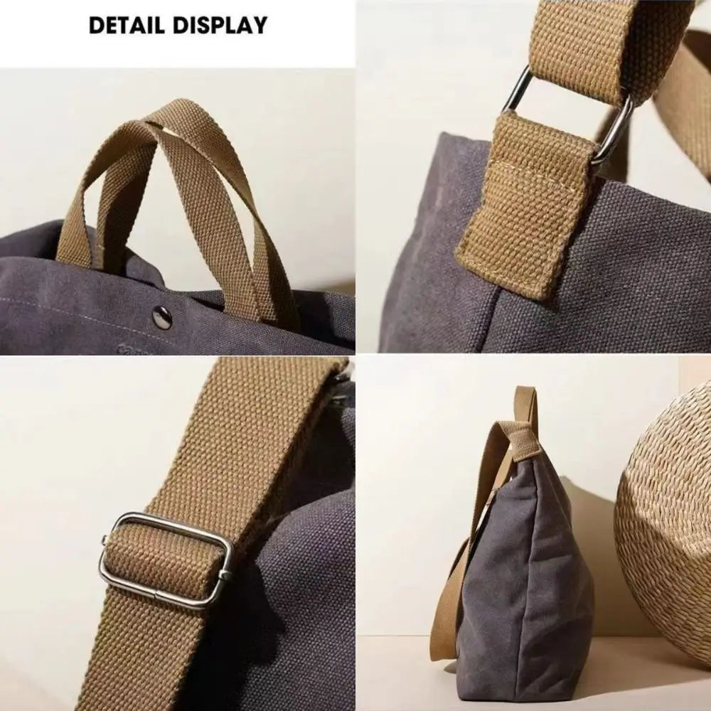 Large Canvas Shoulder Tote Bag | Stylish & Functional Handbag