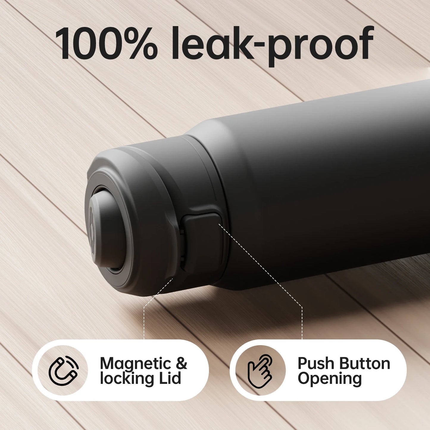 Magnetic Stainless Steel Sports Water Bottle with Insulation