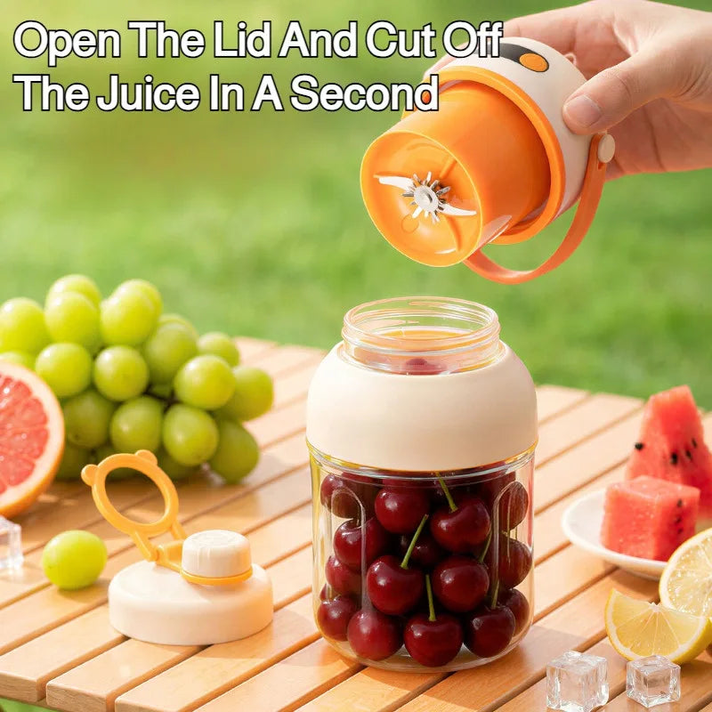 Portable Mini Blender | USB Rechargeable Juicer for Home & Travel