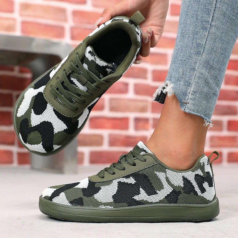 Breathable Mesh Women's Shoes | Comfortable Flat Bottom Sneakers