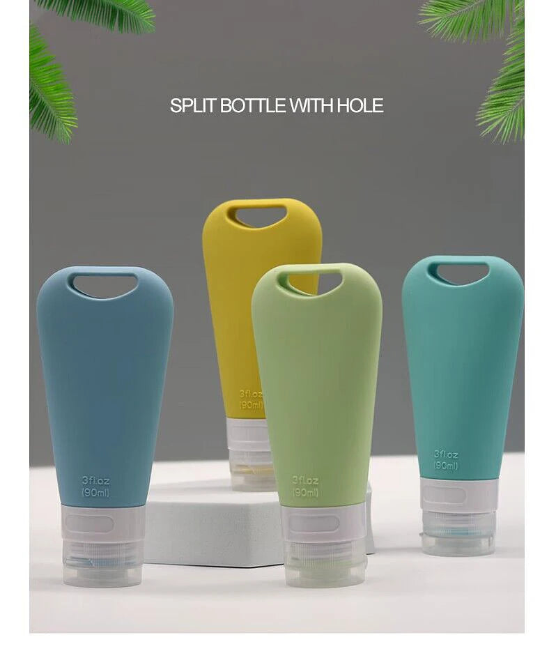 Silicone Travel Dispenser Bottle Set | Durable & Refillable Containers