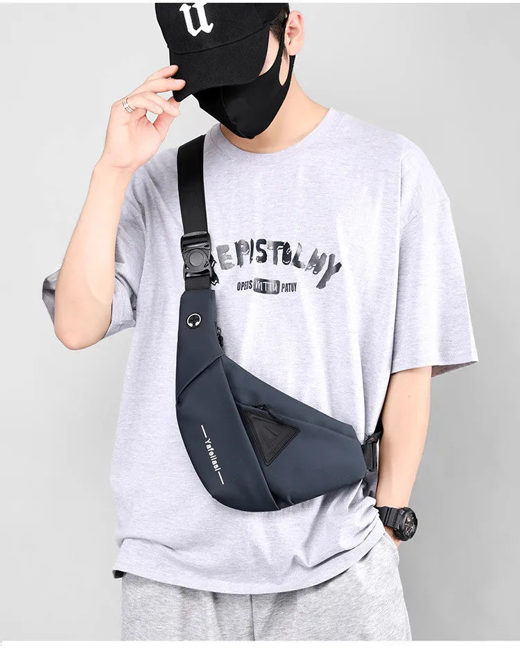 Small Sling Chest Bag for Men | Anti-Theft Mini Travel Shoulder Bag