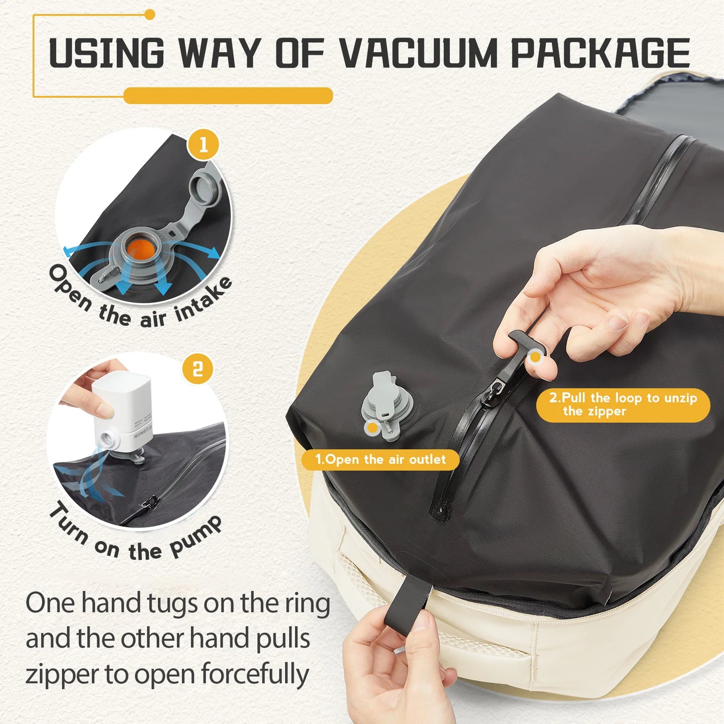 Air Compression Travel Backpack | Stylish & Versatile Cabin Bag