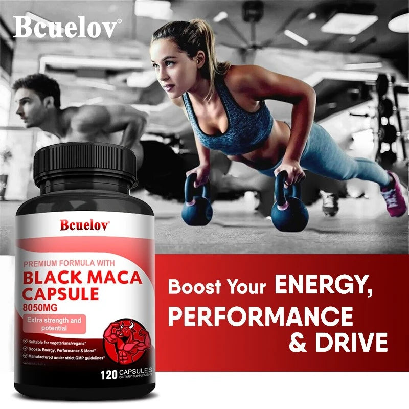 Powerful Maca Supplement for Energy & Endurance | Vegan Capsules