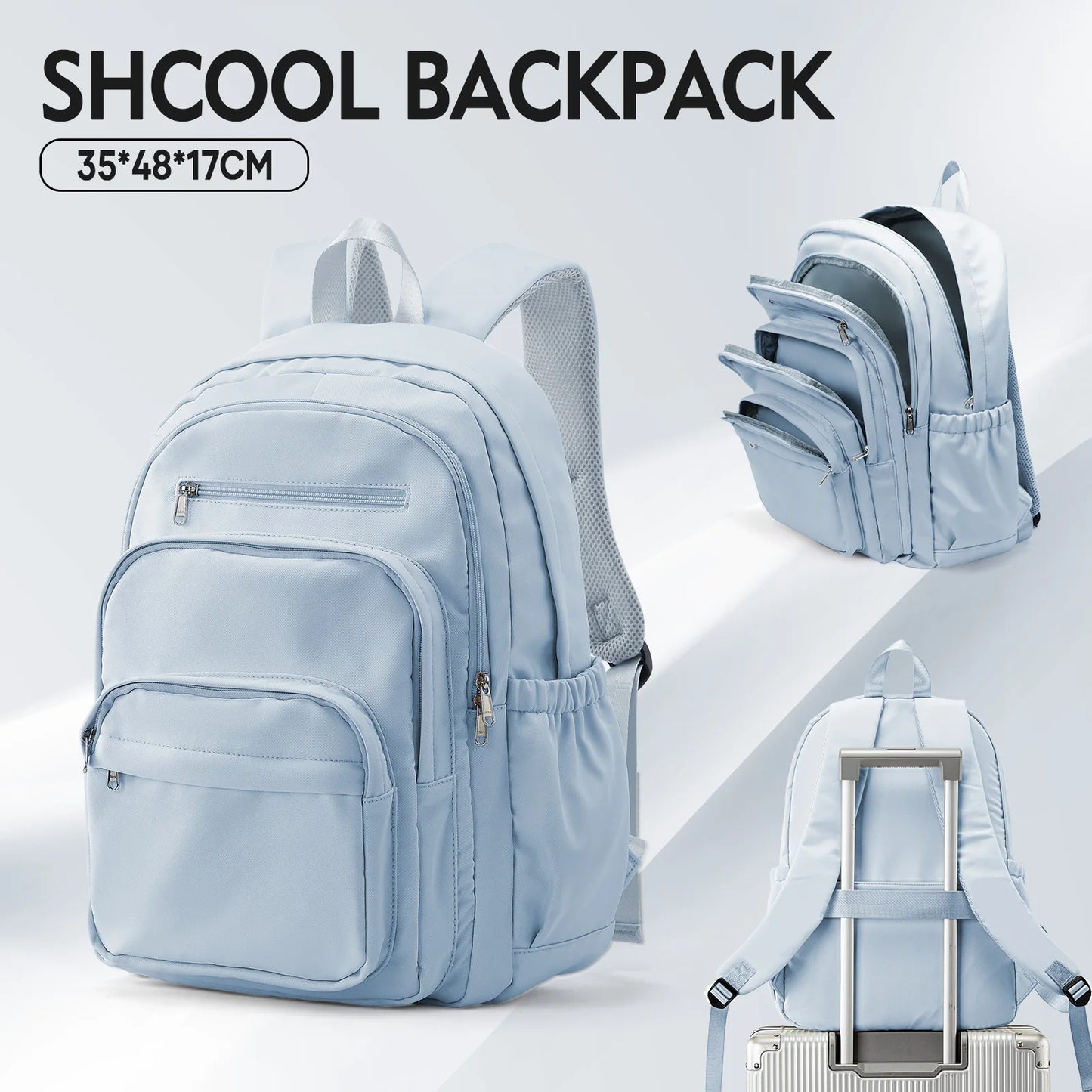 Versatile Casual Backpack for School and Travel | Multi-Pocket Design