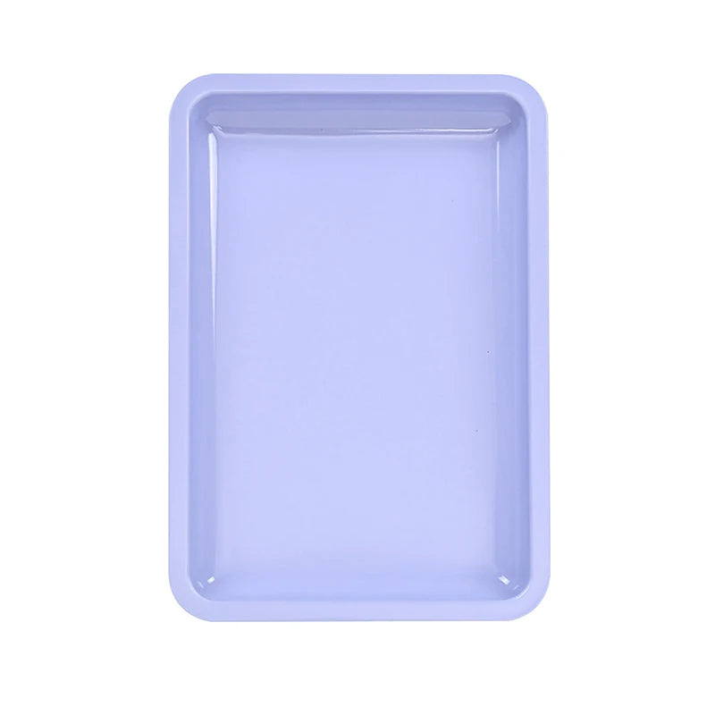 Solid Stainless Steel Rectangle Dessert Plate | Japanese-style Tray