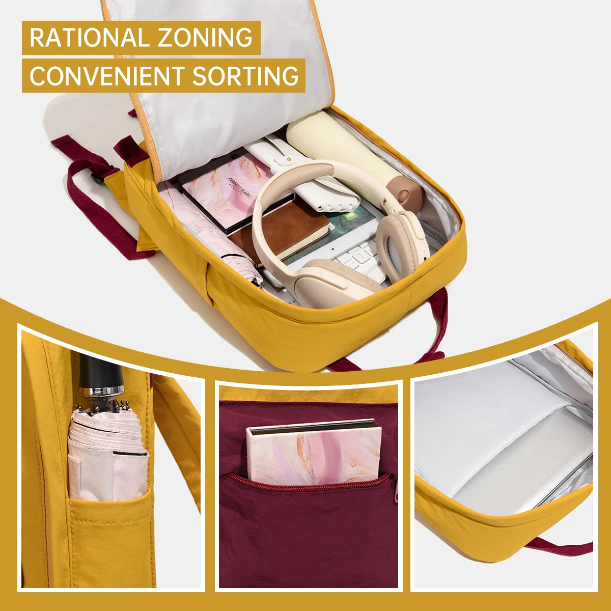 School Bag for Junior High School Girls 2026 New Style Backpack with Reduced Burden and Large Capacity for High School Students and Junior High School Students, Cute Backpack in Japanese Style