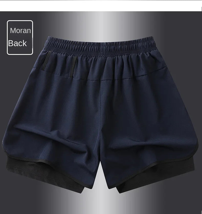 Men's & Women's Anti-Glare Double Layer Sports Shorts | Summer Style