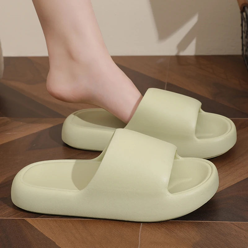 Unisex Non-Slip Pillow Slides | Soft Sole Summer Slippers
