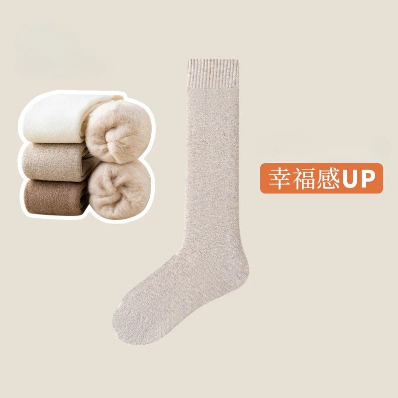 Women's Winter Warm Wool Knee Socks | Cozy & Stylish Footwear