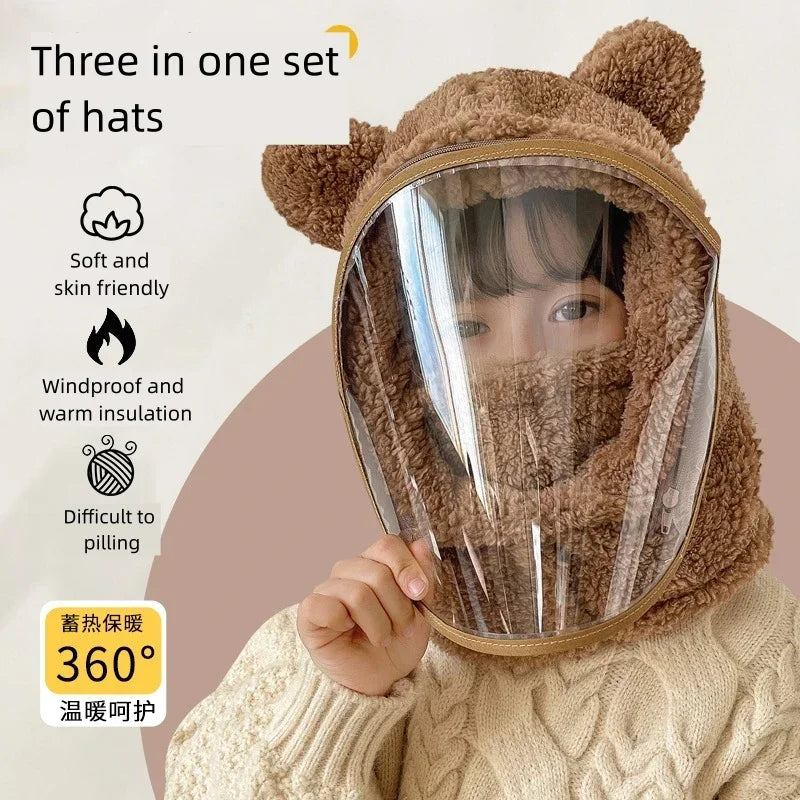 Unisex Windproof Full Face Mask Beanie | Warm Fleece Winter Hat