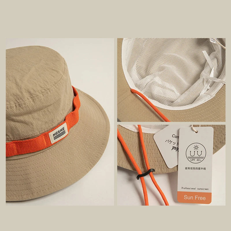 UV Protection Wide Brim Sun Hat | Unisex Fishing & Camping Cap