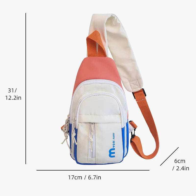 Trendy Waterproof Crossbody Bag | Unisex Sports Style Design