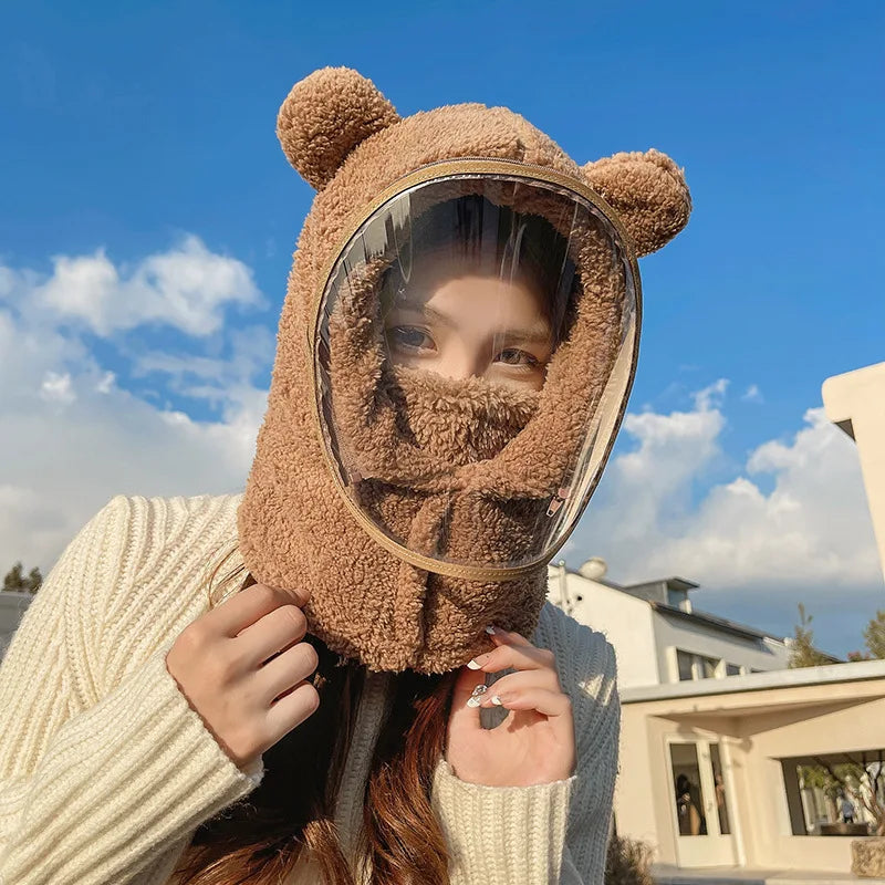Unisex Windproof Full Face Mask Beanie | Warm Fleece Winter Hat