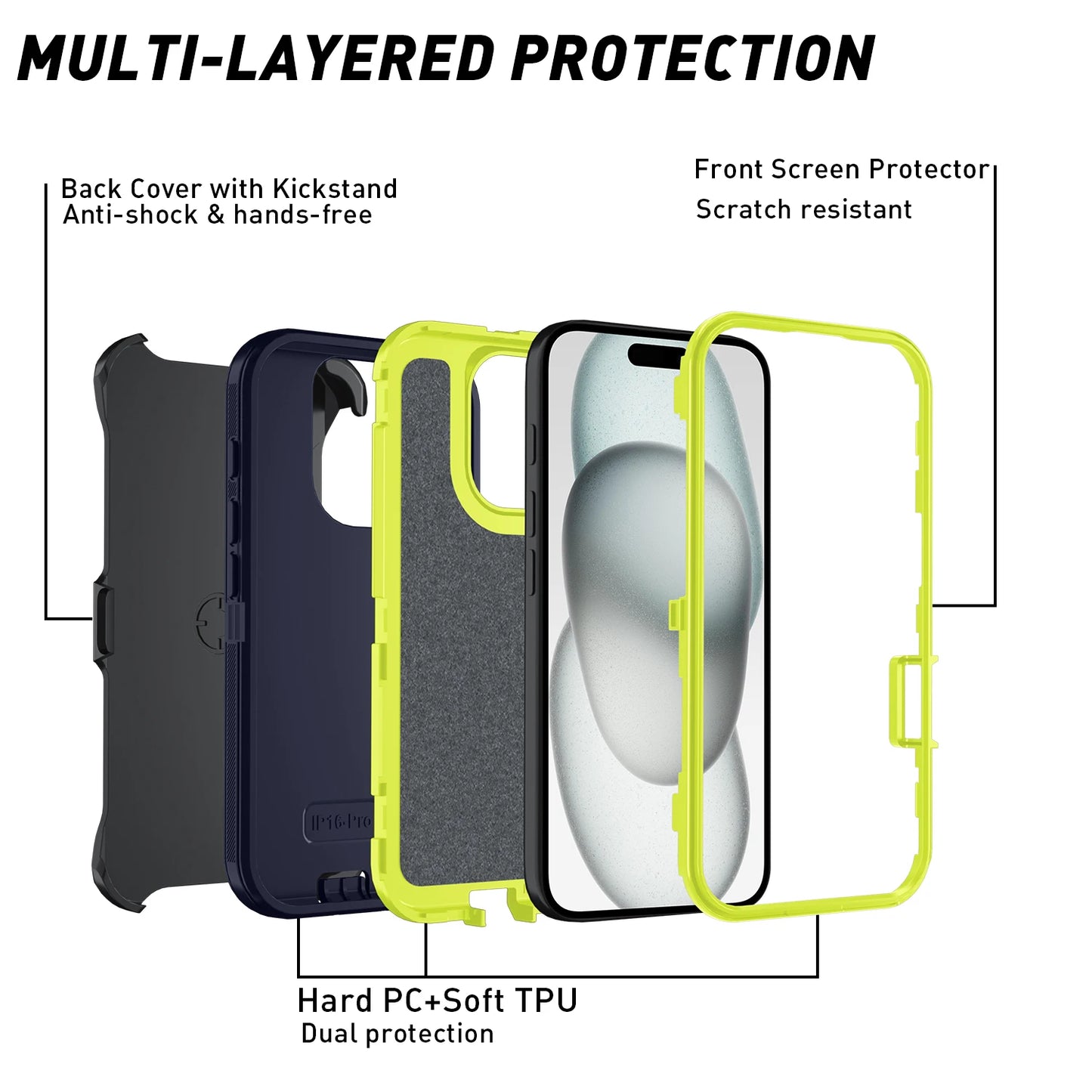 Shockproof Phone Case for Multiple iPhone Models | Tough and Durable