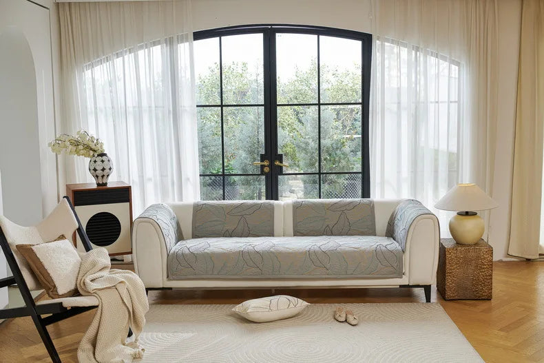 Luxury Pure Cotton Non-Slip Sofa Seat Cover | All Season Comfort